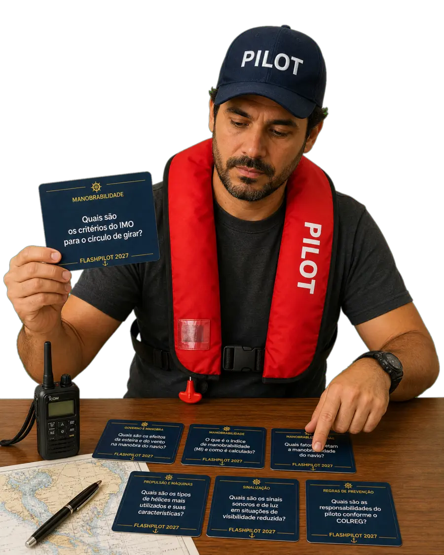 Prático de porto brasileiro em ação